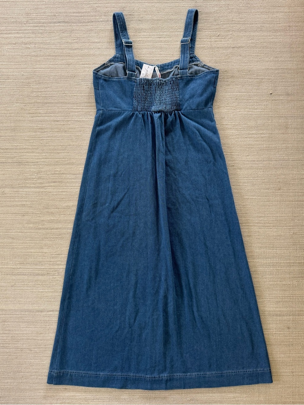 Petal & Pup Bettie Blue Denim Midi Dress adjustable straps relaxed fit women’s M - Picture 2 of 5